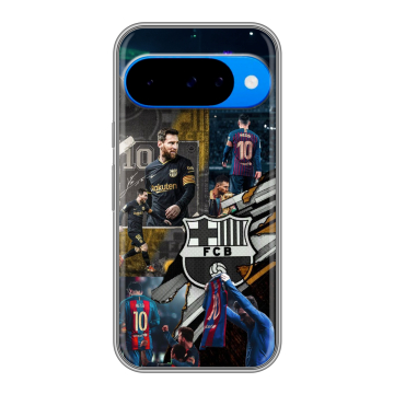 Силиконовый чехол на Google Pixel 10 с принтом Messi Barcelona Силиконовый чехол на Google Pixel 10 с принтом Messi Barcelona