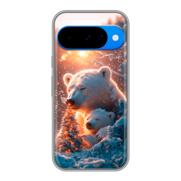 Силиконовый чехол на Google Pixel 10 с принтом Новый год Силиконовый чехол на Google Pixel 10 с принтом Новый год