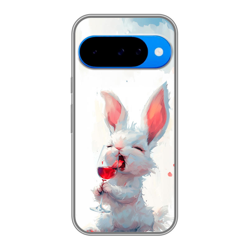Силиконовый чехол на Google Pixel 10 с принтом кролик зайчик Силиконовый чехол на Google Pixel 10 с принтом кролик зайчик