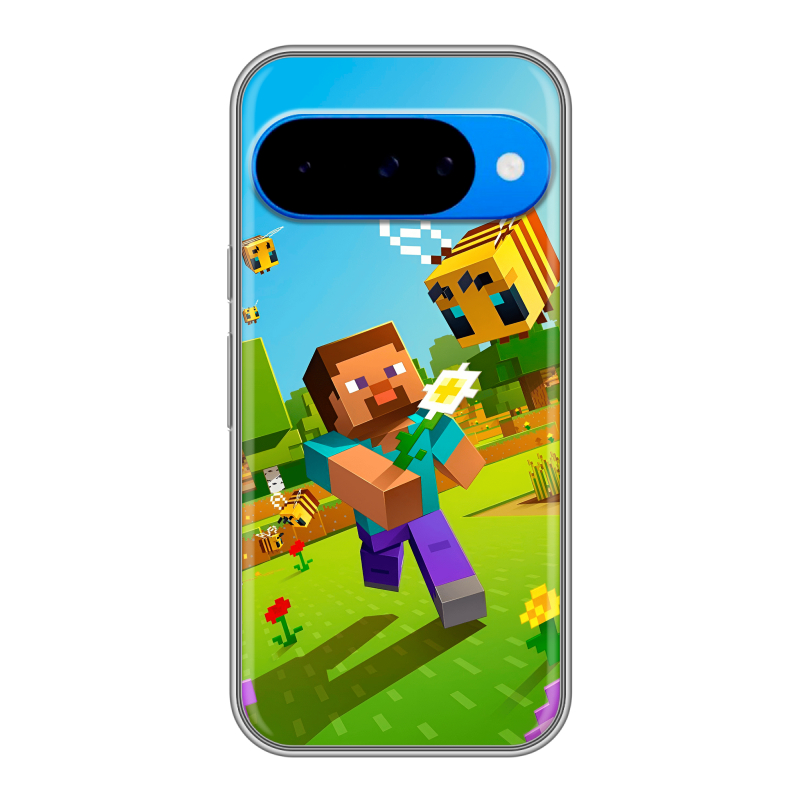 Силиконовый чехол на Google Pixel 10 с принтом Майнкрафт Minecraft Силиконовый чехол на Google Pixel 10 с принтом Майнкрафт Minecraft