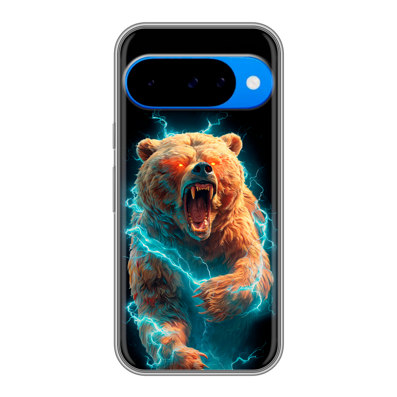 Силиконовый чехол на Google Pixel 10 с принтом Медведь Силиконовый чехол на Google Pixel 10 с принтом Медведь