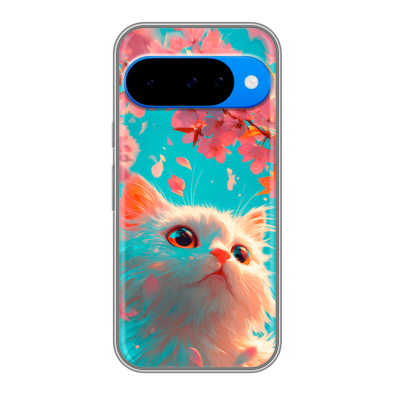 Силиконовый чехол на Google Pixel 10 с принтом Красивый кот Силиконовый чехол на Google Pixel 10 с принтом Красивый кот