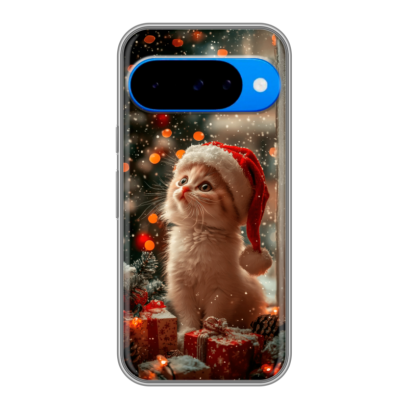 Силиконовый чехол на Google Pixel 10 с принтом Новый год Силиконовый чехол на Google Pixel 10 с принтом Новый год