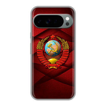 Силиконовый чехол на Google Pixel 10 Pro XL с принтом Герб СССР