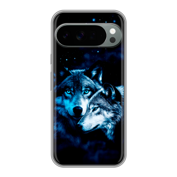 Силиконовый чехол на Google Pixel 10 Pro XL с принтом Волки