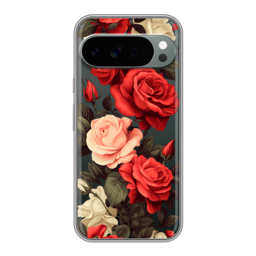 Силиконовый чехол на Google Pixel 10 Pro XL с принтом Розы