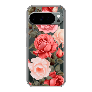 Силиконовый чехол на Google Pixel 10 Pro XL с принтом Розы