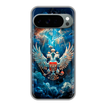 Силиконовый чехол на Google Pixel 10 Pro XL с принтом Герб флаг России