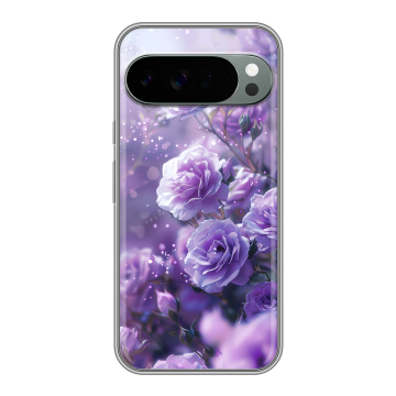 Силиконовый чехол на Google Pixel 10 Pro XL с принтом Розы цветы Силиконовый чехол на Google Pixel 10 Pro XL с принтом Розы цветы
