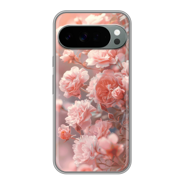 Силиконовый чехол на Google Pixel 10 Pro XL с принтом Розовые розы