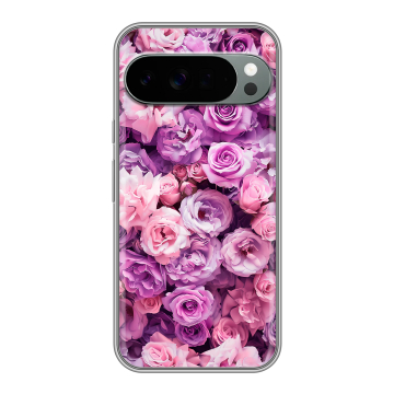 Силиконовый чехол на Google Pixel 10 Pro XL с принтом лавандовые розы
