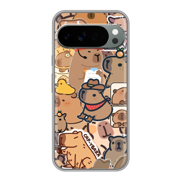 Силиконовый чехол на Google Pixel 10 Pro XL с принтом капибара Силиконовый чехол на Google Pixel 10 Pro XL с принтом капибара