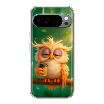 Силиконовый чехол на Google Pixel 10 Pro XL с принтом сова