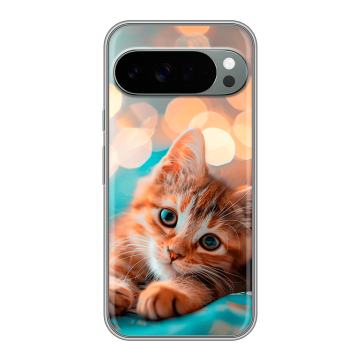Силиконовый чехол на Google Pixel 10 Pro XL с принтом котик