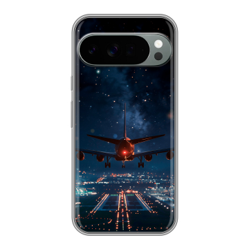 Силиконовый чехол на Google Pixel 10 Pro XL с принтом самолет