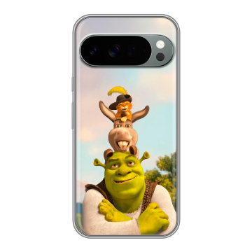 Силиконовый чехол на Google Pixel 10 Pro XL с принтом Шрек Shrek