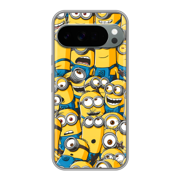 Силиконовый чехол на Google Pixel 10 Pro XL с принтом Миньоны