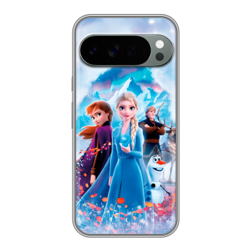 Силиконовый чехол на Google Pixel 10 Pro XL с принтом Холодное сердце Frozen