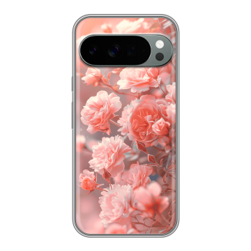 Силиконовый чехол на Google Pixel 10 Pro XL с принтом Розы цветы