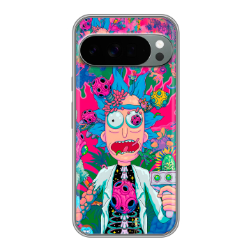 Силиконовый чехол на Google Pixel 10 Pro XL с принтом Рик и Морти Rick Morty