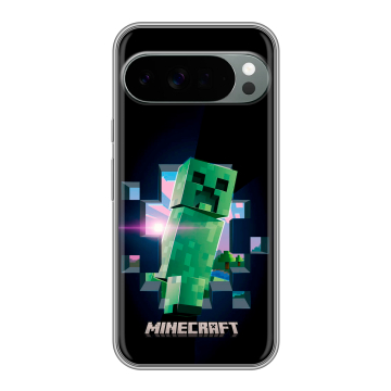 Силиконовый чехол на Google Pixel 10 Pro XL с принтом Майнкрафт Minecraft