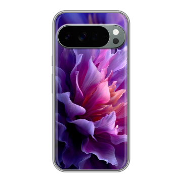 Силиконовый чехол на Google Pixel 10 Pro XL с принтом женский цветы