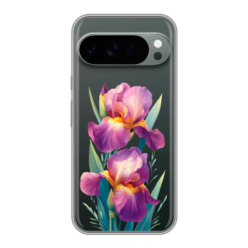 Силиконовый чехол на Google Pixel 10 Pro XL с принтом Цветы орхидеи