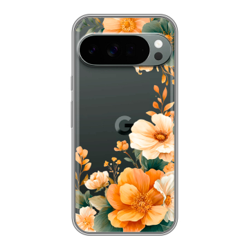 Силиконовый чехол на Google Pixel 10 Pro XL с принтом Цветы принт