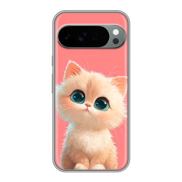Силиконовый чехол на Google Pixel 10 Pro XL с принтом Розовый котенок