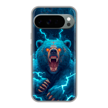 Силиконовый чехол на Google Pixel 10 Pro XL с принтом Медведь