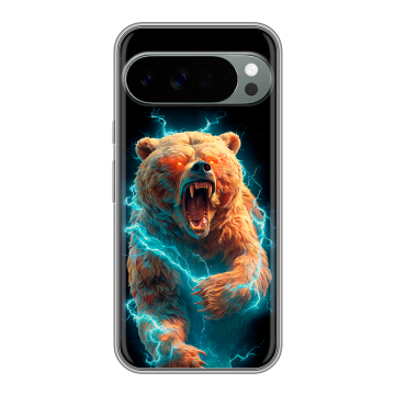 Силиконовый чехол на Google Pixel 10 Pro XL с принтом Медведь