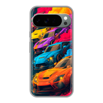 Силиконовый чехол на Google Pixel 10 Pro XL с принтом Тачки