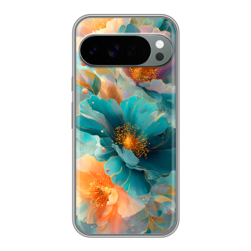 Силиконовый чехол на Google Pixel 10 Pro XL с принтом Цветы