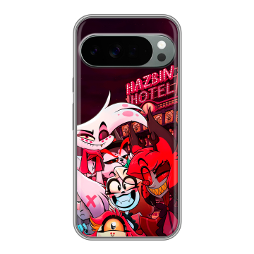 Силиконовый чехол на Google Pixel 10 Pro XL с принтом Hazbin Hotel Отель Хазбин