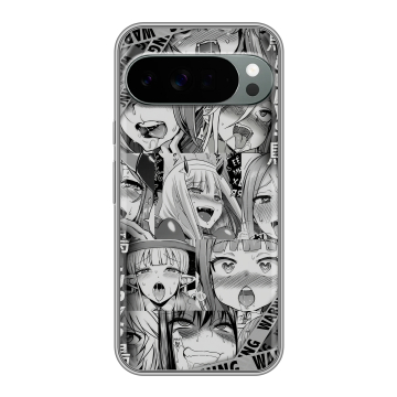 Силиконовый чехол на Google Pixel 10 Pro XL с принтом Ahegao Ахегао Аниме