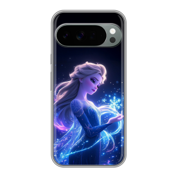 Силиконовый чехол на Google Pixel 10 Pro XL с принтом Холодное сердце Frozen