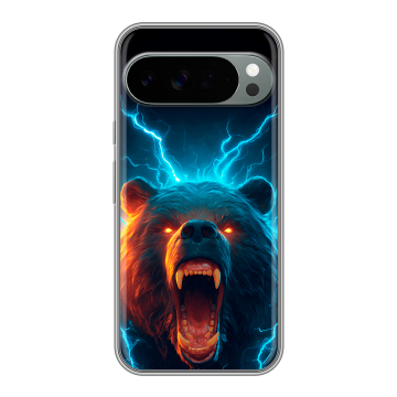 Силиконовый чехол на Google Pixel 10 Pro XL с принтом Медведь