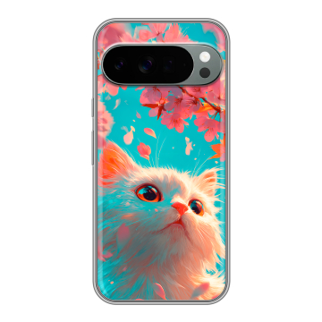Силиконовый чехол на Google Pixel 10 Pro XL с принтом Красивый кот