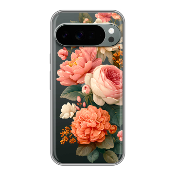 Силиконовый чехол на Google Pixel 10 Pro XL с принтом цветы