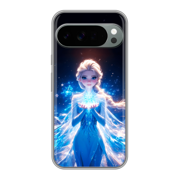 Силиконовый чехол на Google Pixel 10 Pro XL с принтом Холодное сердце Frozen