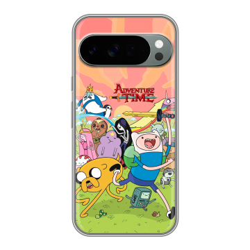 Силиконовый чехол на Google Pixel 10 Pro XL с принтом Adventure time Время приключений