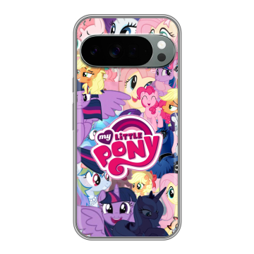Силиконовый чехол на Google Pixel 10 Pro XL с принтом My little pony Дружба чудо
