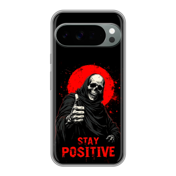 Силиконовый чехол на Google Pixel 10 Pro XL с принтом смешной скелет