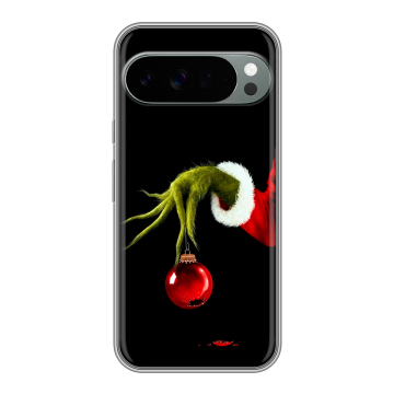 Силиконовый чехол на Google Pixel 10 Pro XL с принтом Новый год Гринч