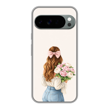Силиконовый чехол на Google Pixel 10 Pro XL с принтом женский