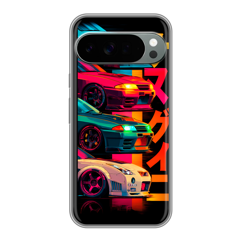 Силиконовый чехол на Google Pixel 10 Pro XL с принтом Гоночные машины Силиконовый чехол на Google Pixel 10 Pro XL с принтом Гоночные машины