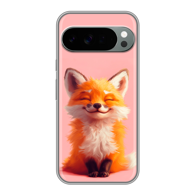 Силиконовый чехол на Google Pixel 10 Pro XL с принтом милая лиса Силиконовый чехол на Google Pixel 10 Pro XL с принтом милая лиса
