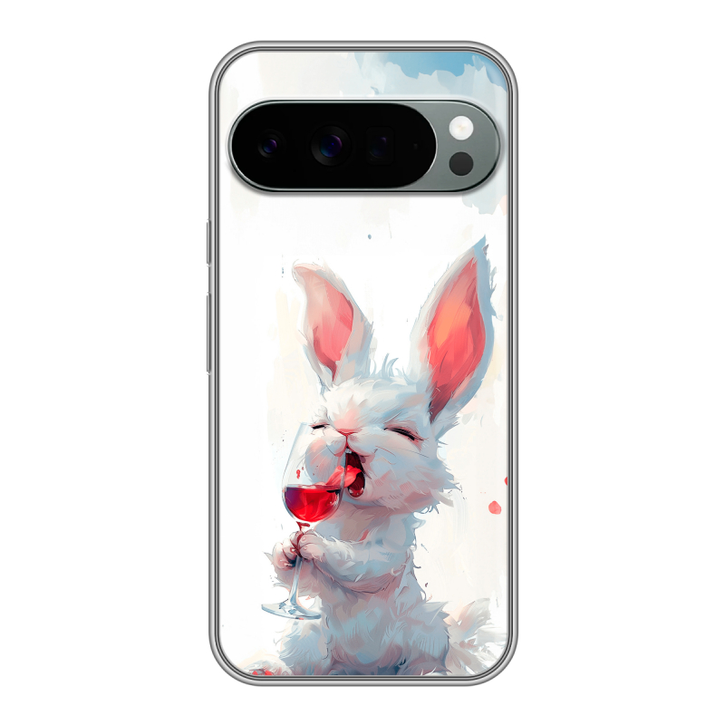 Силиконовый чехол на Google Pixel 10 Pro XL с принтом кролик зайчик Силиконовый чехол на Google Pixel 10 Pro XL с принтом кролик зайчик