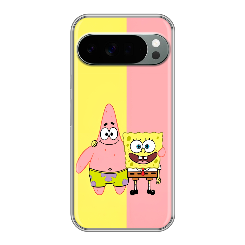 Силиконовый чехол на Google Pixel 10 Pro XL с принтом Спанч боб Спанчбоб Силиконовый чехол на Google Pixel 10 Pro XL с принтом Спанч боб Спанчбоб