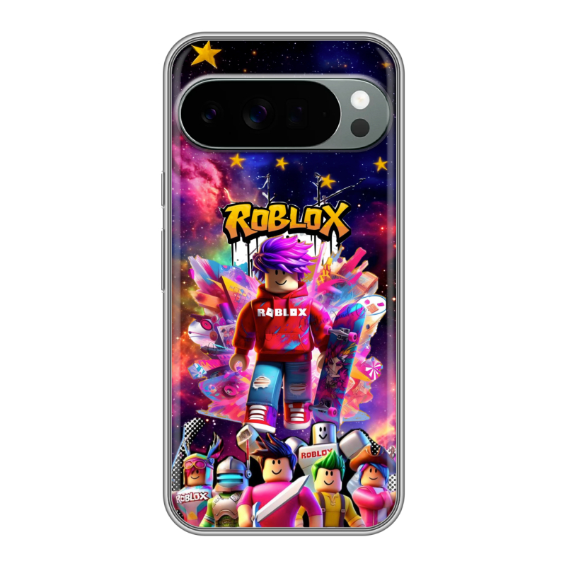 Силиконовый чехол на Google Pixel 10 Pro XL с принтом Roblox Роблокс Силиконовый чехол на Google Pixel 10 Pro XL с принтом Roblox Роблокс
